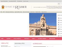 Tablet Screenshot of comune.recanati.mc.it